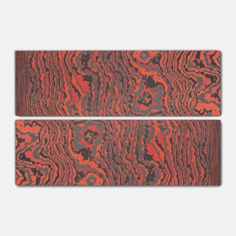 CARBON FIBER CROSSCUT knife scales Fatcarbon® Materials