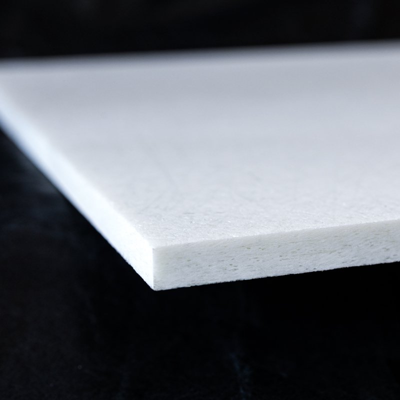 Fatcarbon Glass moon - white glass fiber composite