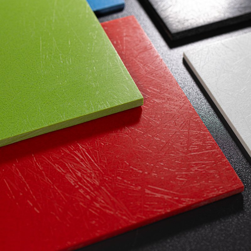 Fatcarbon® Glass "Pulse Red" - red glass fiber composite